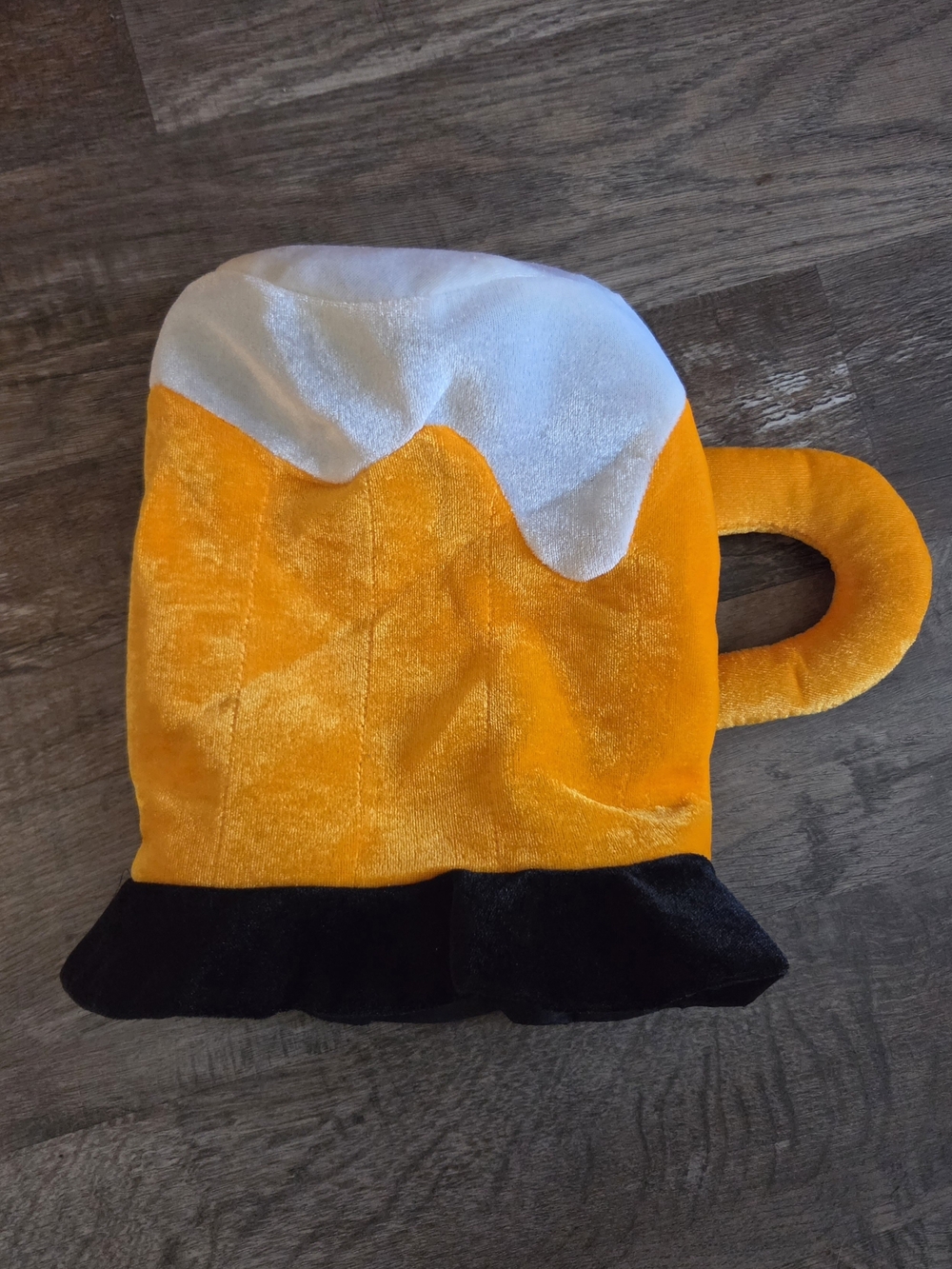 NWOT Men's Beer Mug Halloween Costume Plush Hat - Picture 4 of 4